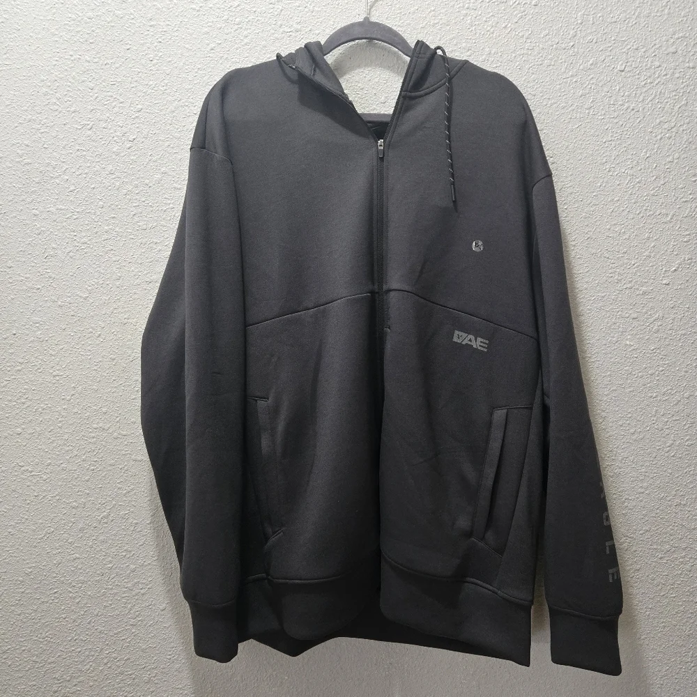 American Eagle Outfitters Charcoal Zip-Up Sweater